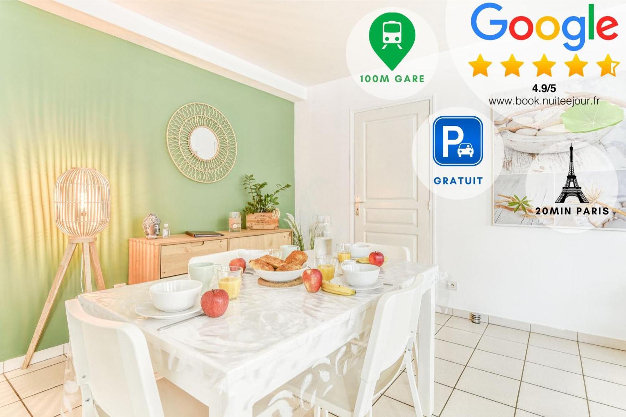 Appart'Hotel Versailles Saint Cyr L'Ecole - Gare Sncf A 100M Et Parking Prive ภายนอก รูปภาพ
